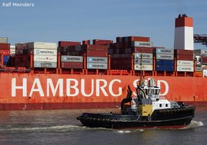 Containerschiff der Hamburg-Süd